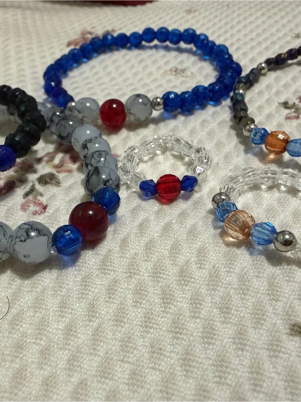 Spiderman clear beaded